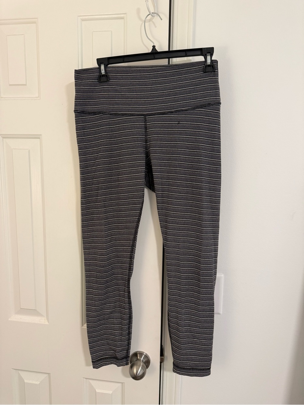 lululemon athletica Gray Striped Leggings